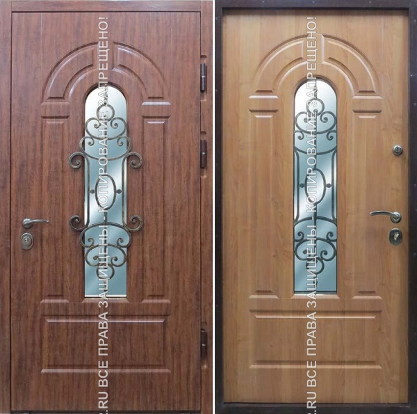 Железная дверь МДФ/МДФ с ковкой 1721 Железная дверь МДФ/МДФ с ковкой 1721